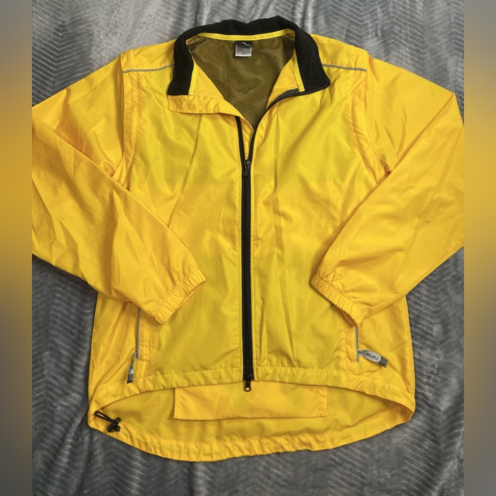 Mens Canari Cycling Lightweight Hi Vis Full Zip Jacket Stowaway Zip‎ Off
